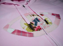 Charger l'image dans la galerie, Sweat zippé "Handmade Eyes" - Rose pastel