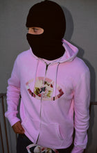 Charger l'image dans la galerie, Sweat zippé "Handmade Eyes" - Rose pastel