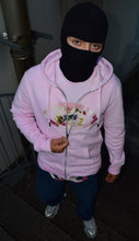 Charger l'image dans la galerie, Sweat zippé "Handmade Eyes" - Rose pastel