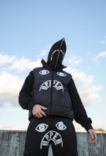 Charger l'image dans la galerie, Gilet matelassé "Handmade Tears" - noir