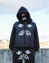 Charger l'image dans la galerie, Gilet matelassé "Handmade Tears" - noir