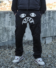 Charger l'image dans la galerie, Pantalon cargo "Handmade Tears" - noir