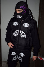 Charger l'image dans la galerie, Gilet matelassé "Handmade Tears" - noir