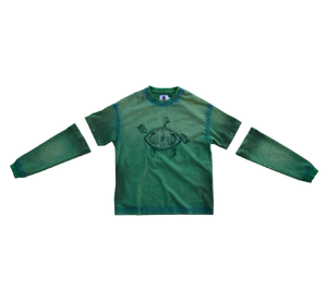 T-shirt 2 en 1 "BOREALIS" - Faded green
