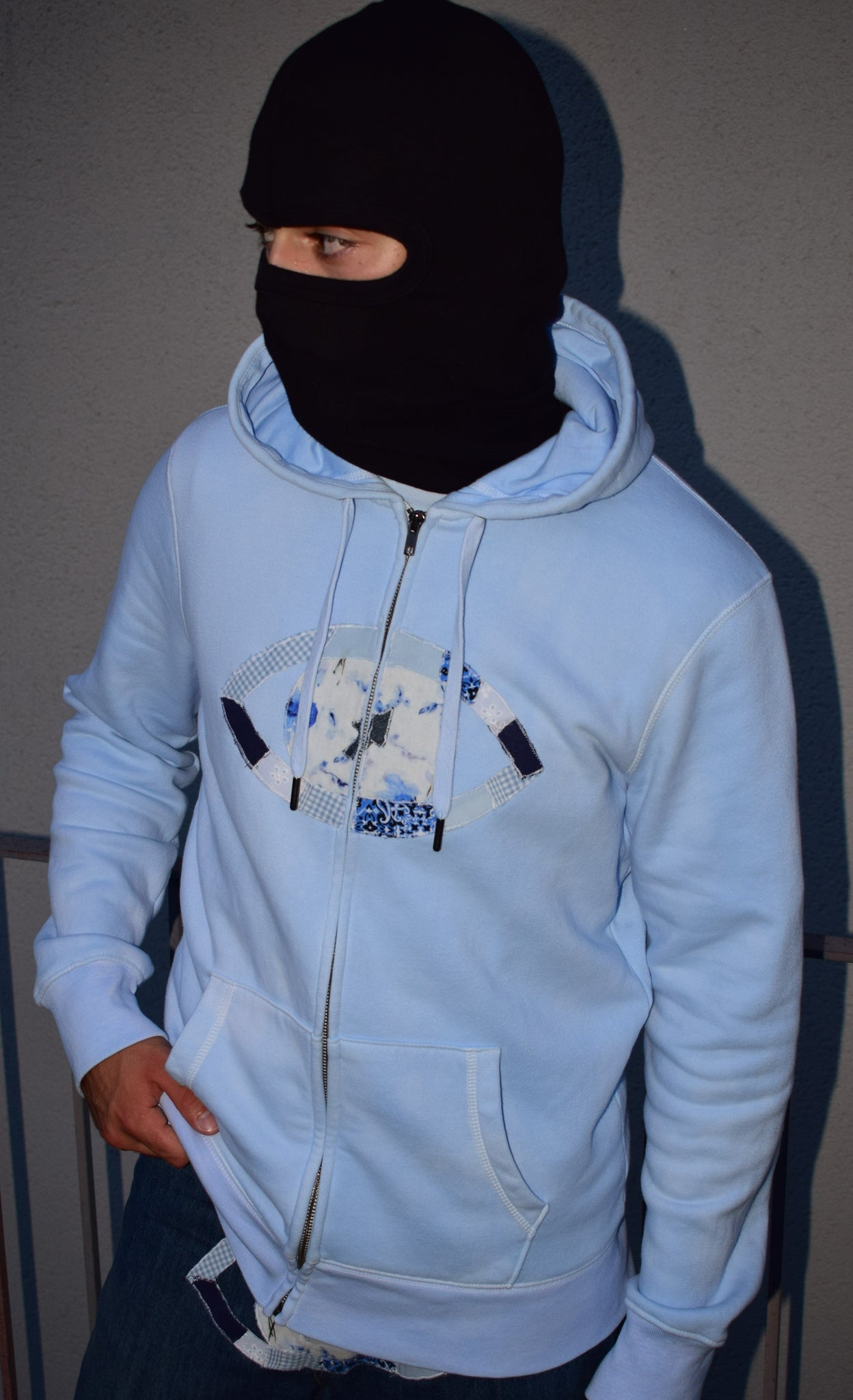 Hoodie bleu outlet pastel